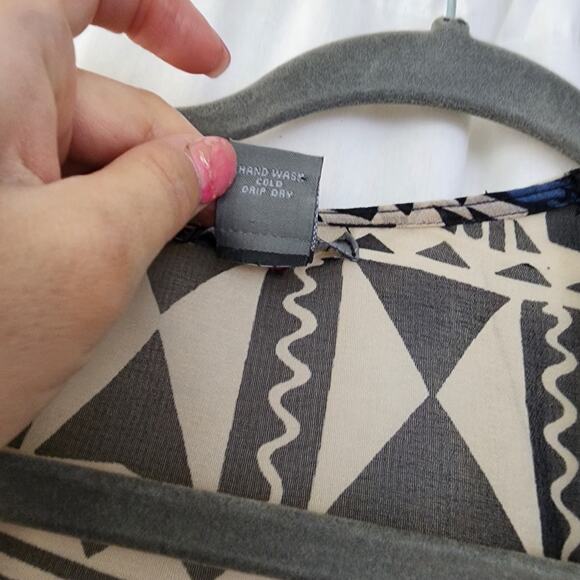 Angie kimono duster aztec western fringe multi S boho beach coverup  festival - Picture 5 of 11